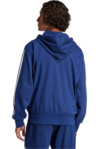 adidas sudadera hombre M 3S FT FZ HD vista trasera