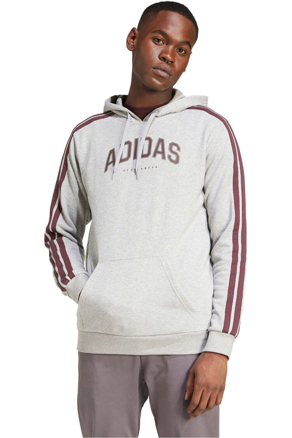 adidas sudadera hombre M C COLLEG HOOD vista frontal