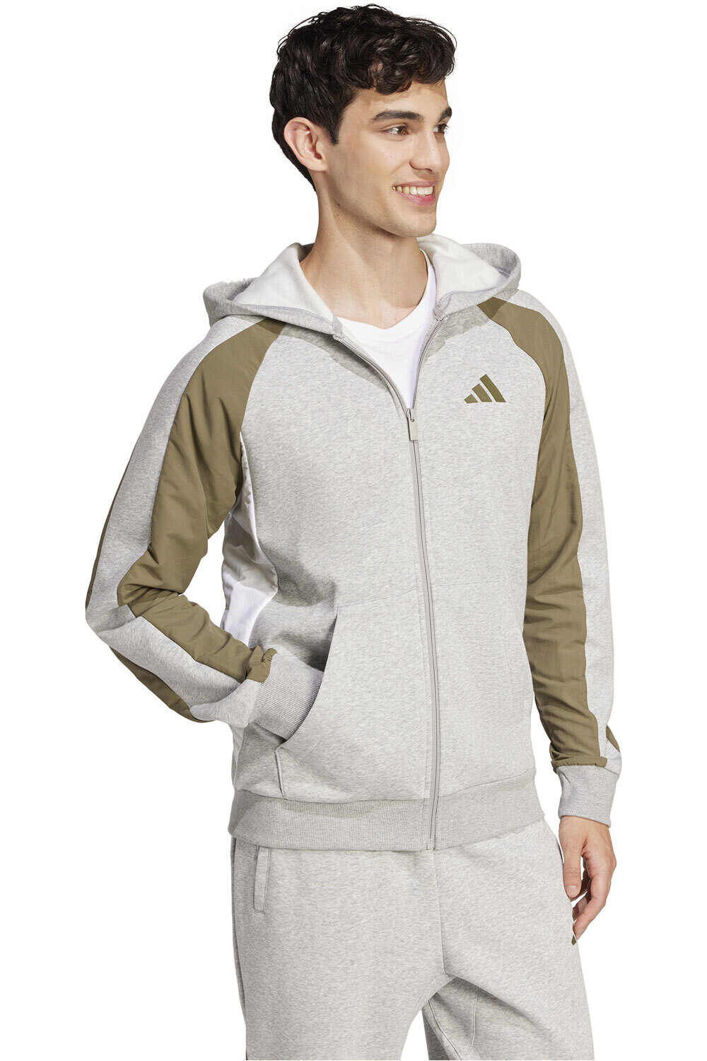 adidas sudadera hombre M ESS CB FZ HD vista detalle