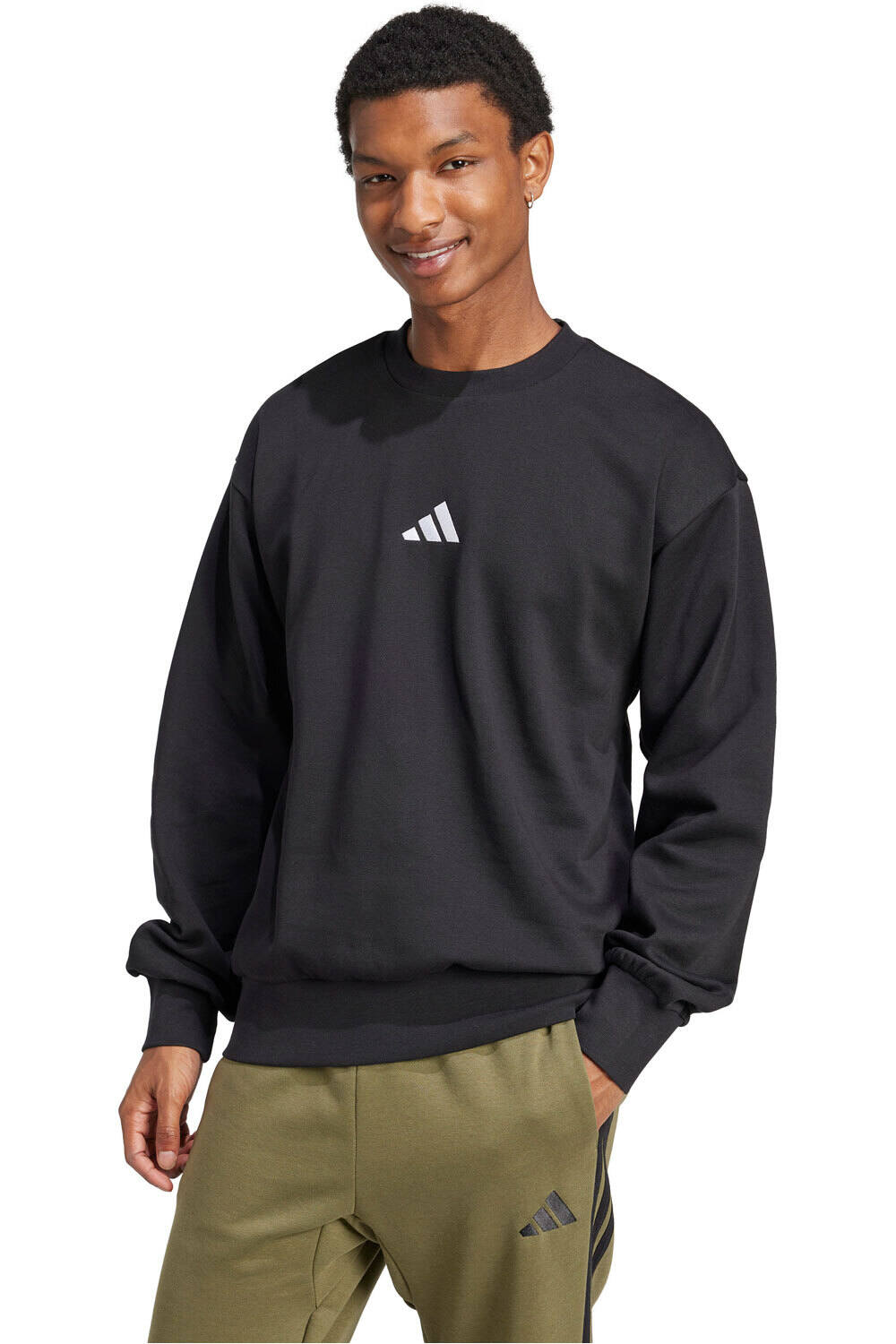 adidas sudadera hombre M FEELCOZY SWT vista frontal