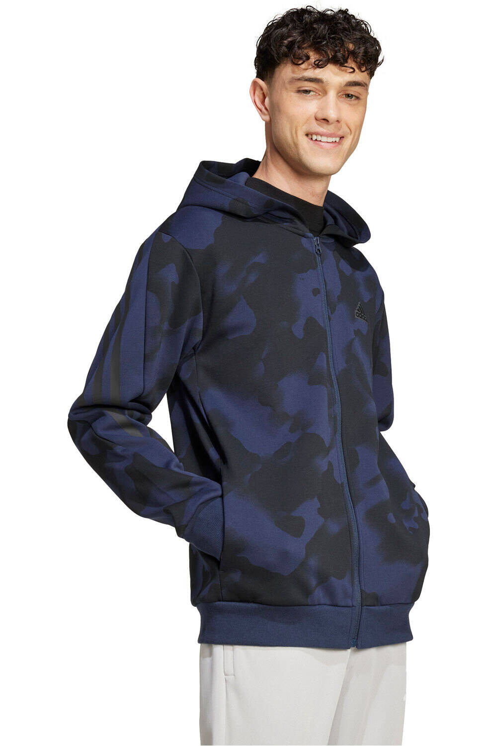 adidas sudadera hombre M FI 3S FZ AOP vista detalle