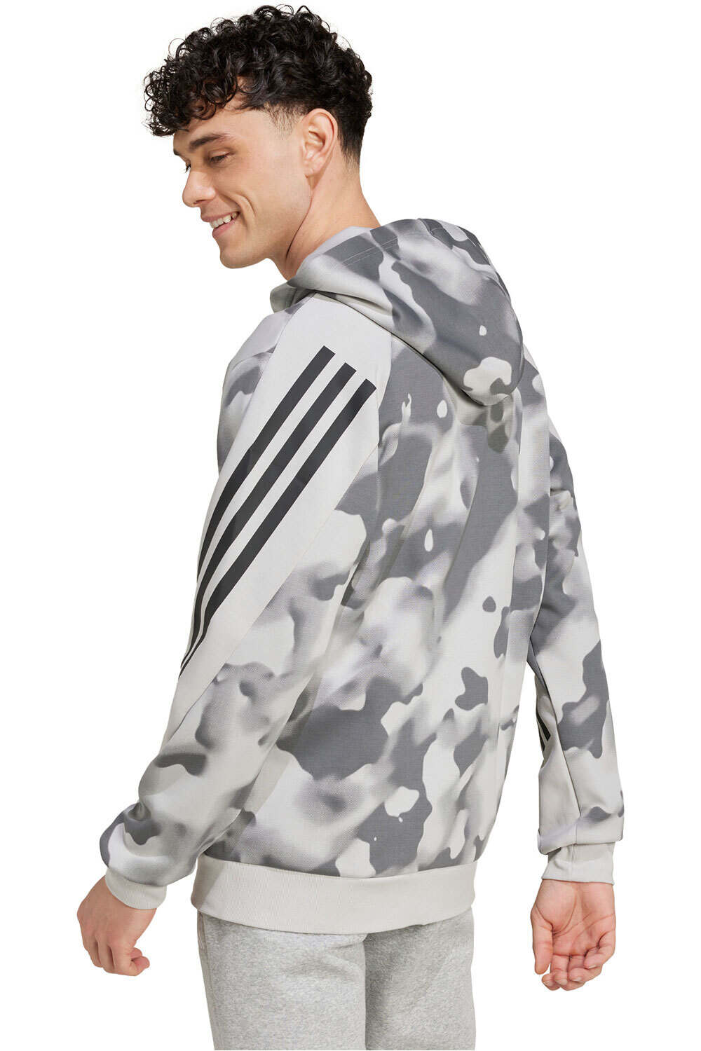 adidas sudadera hombre M FI 3S FZ AOP vista trasera