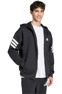 adidas sudadera hombre M FI 3S FZ vista detalle