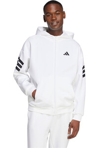 adidas sudadera hombre M FI 3S FZ vista frontal