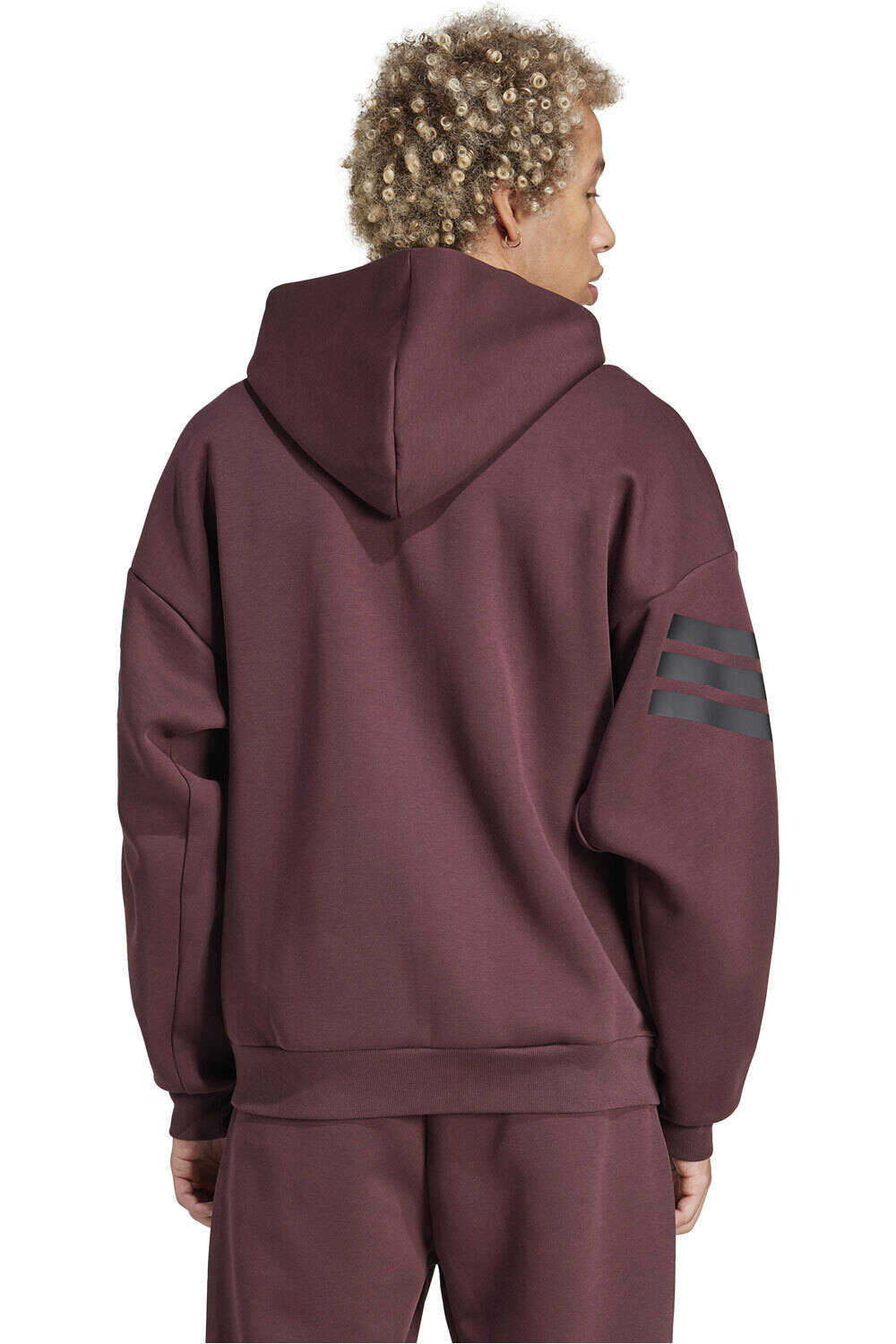 adidas sudadera hombre M FI 3S FZ vista trasera