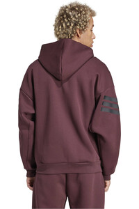 adidas sudadera hombre M FI 3S FZ vista trasera