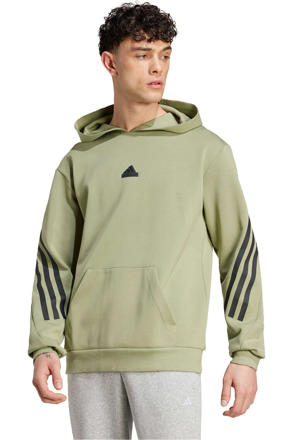 adidas sudadera hombre M FI 3S HD vista frontal