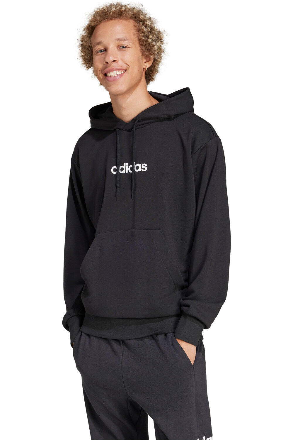 adidas sudadera hombre M LIN FT HD vista frontal