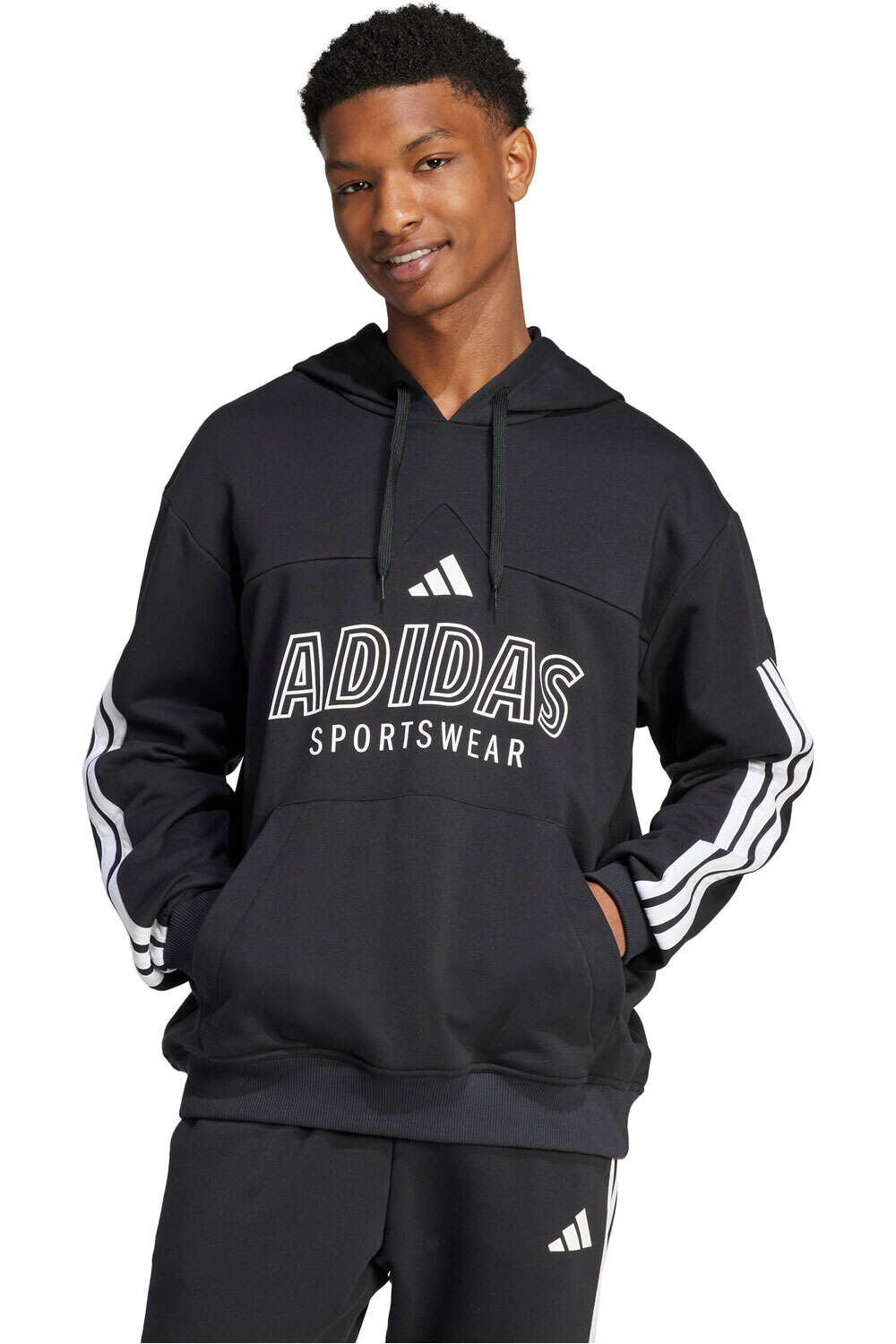 adidas sudadera hombre M TIRO FT HDY vista frontal