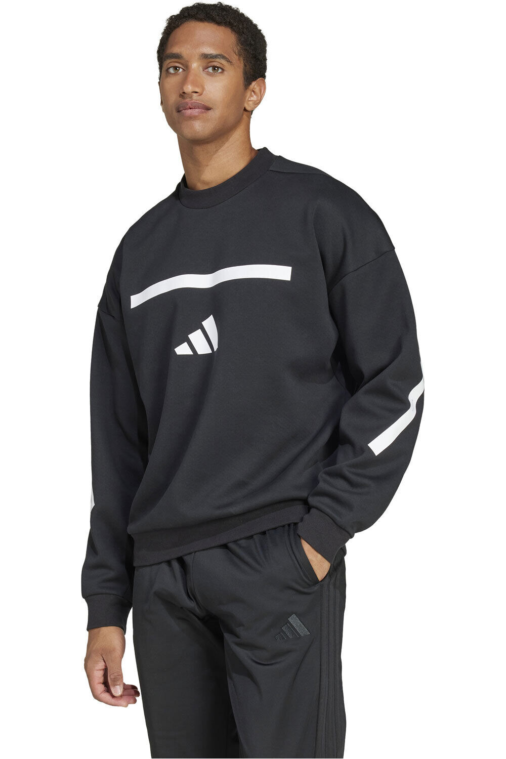 adidas sudadera hombre M Z.N.E. CRW vista frontal