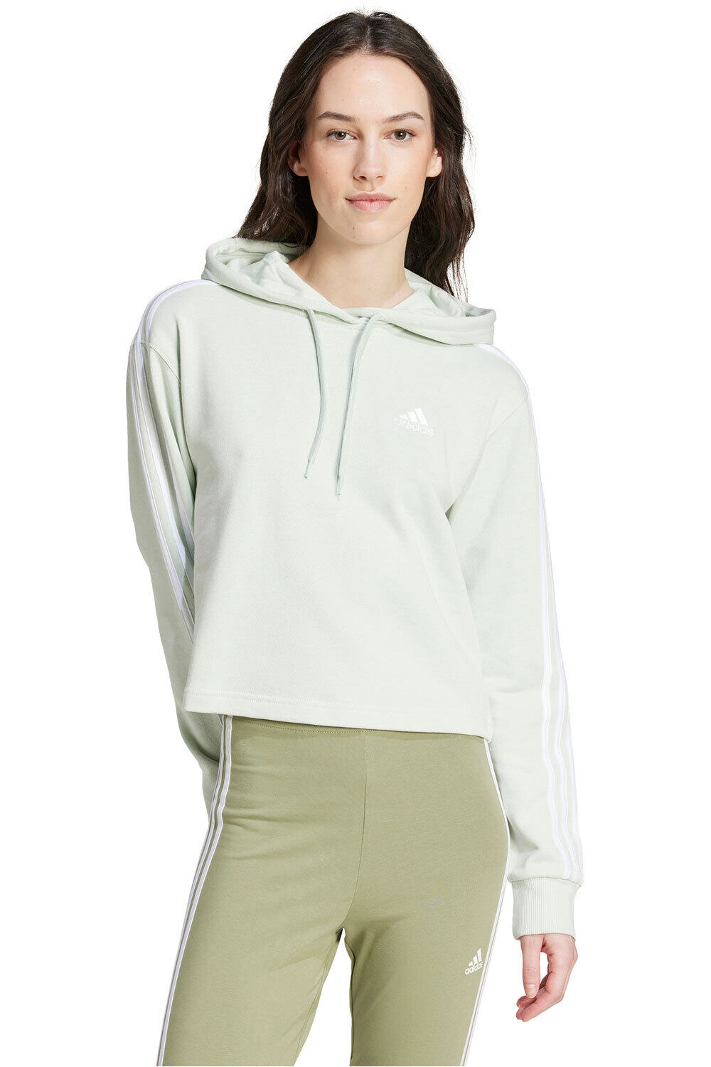 adidas sudadera mujer W 3S FT CR HD vista frontal