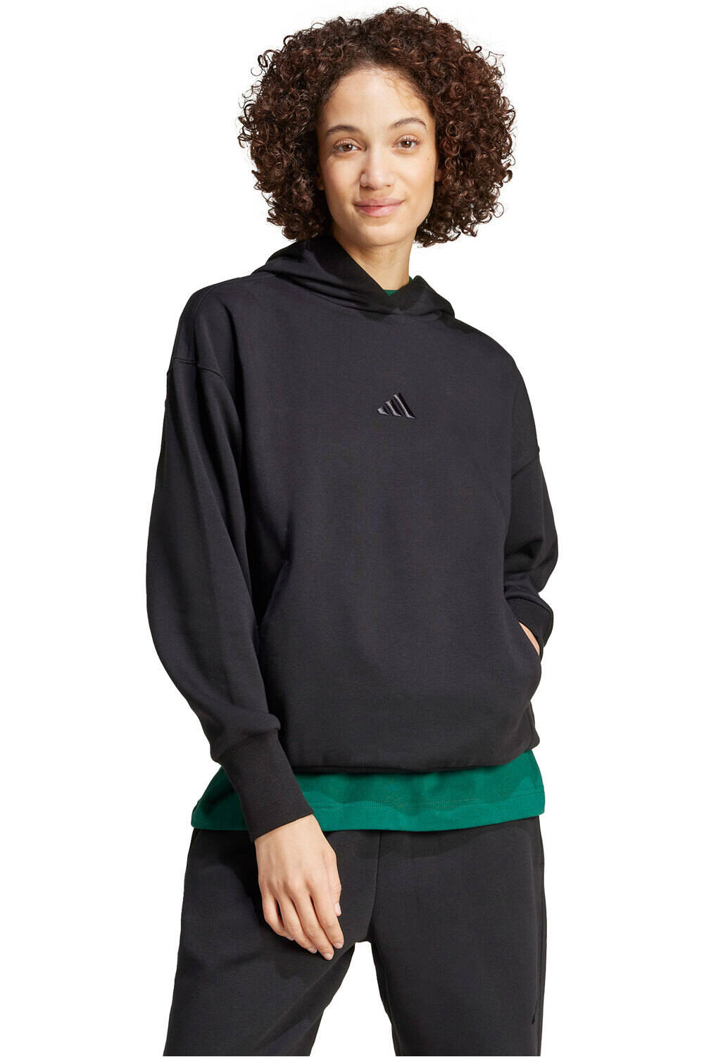 adidas sudadera mujer W ALL SZN BF HD vista frontal