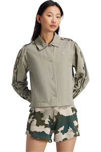 adidas sudadera mujer W CAMO 3S C JKT vista frontal