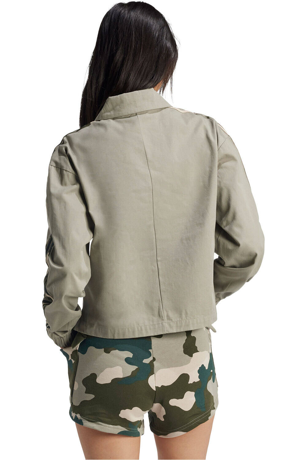 adidas sudadera mujer W CAMO 3S C JKT vista trasera