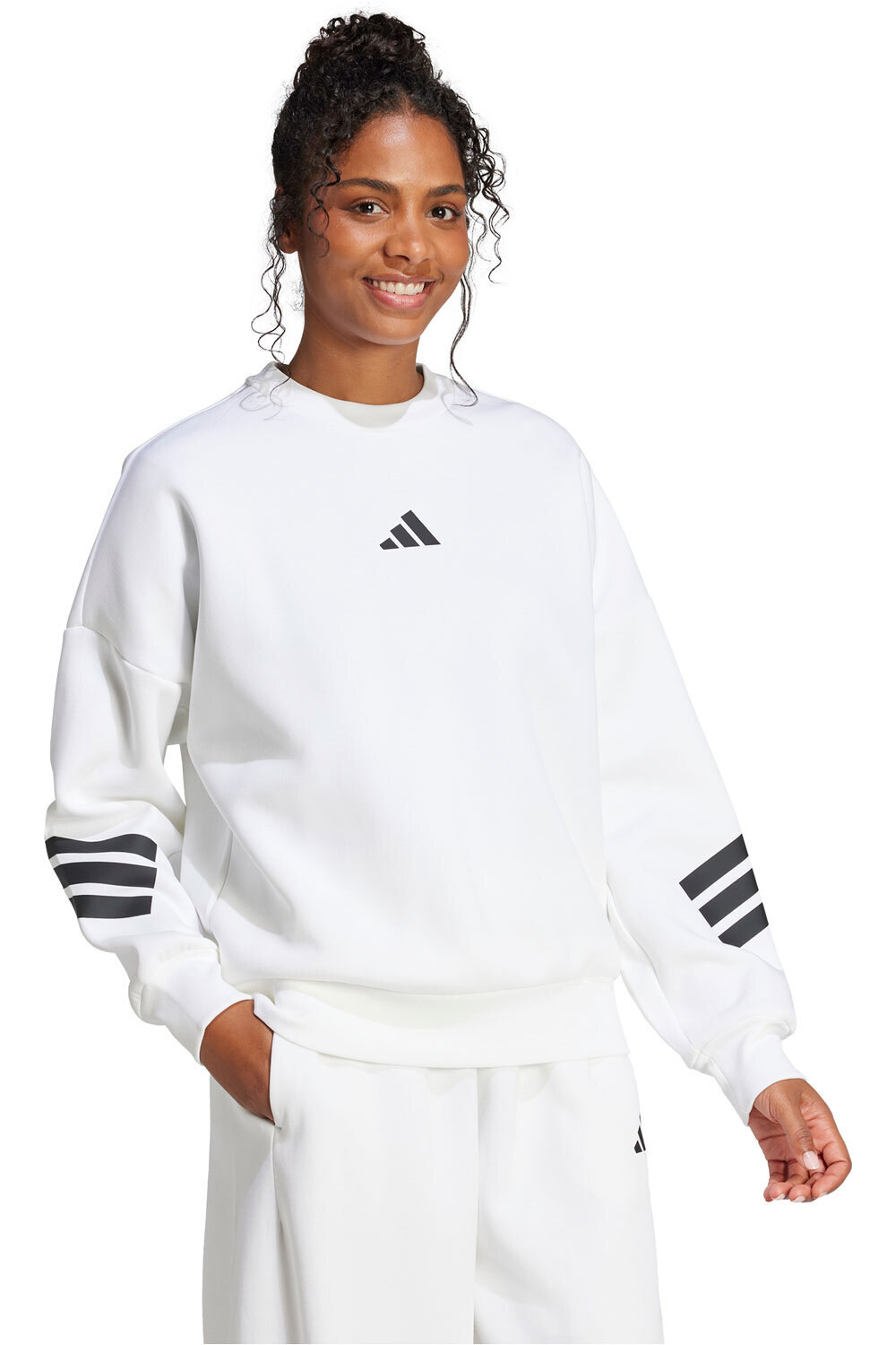 adidas sudadera mujer W FI 3S SWT vista detalle