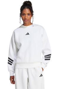 adidas sudadera mujer W FI 3S SWT vista frontal