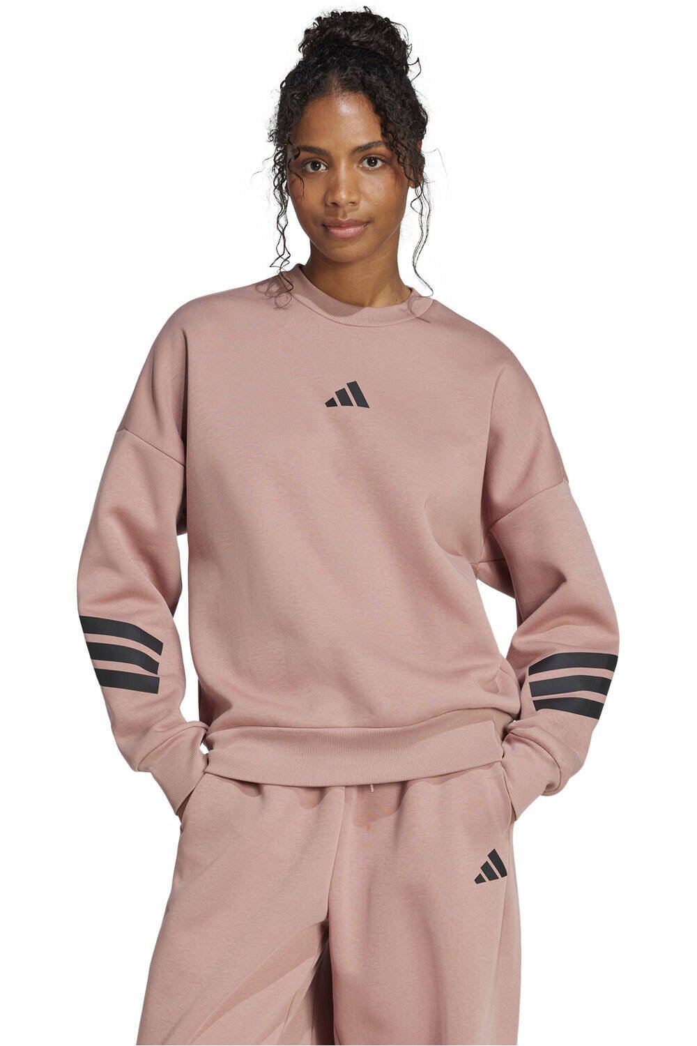 adidas sudadera mujer W FI 3S SWT vista frontal