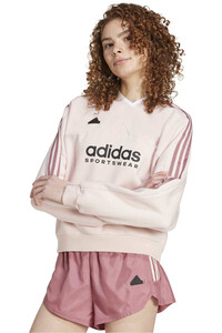 adidas sudadera mujer W TIRO FL SWT vista frontal