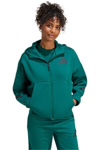 adidas sudadera mujer W Z.N.E. FZ vista detalle