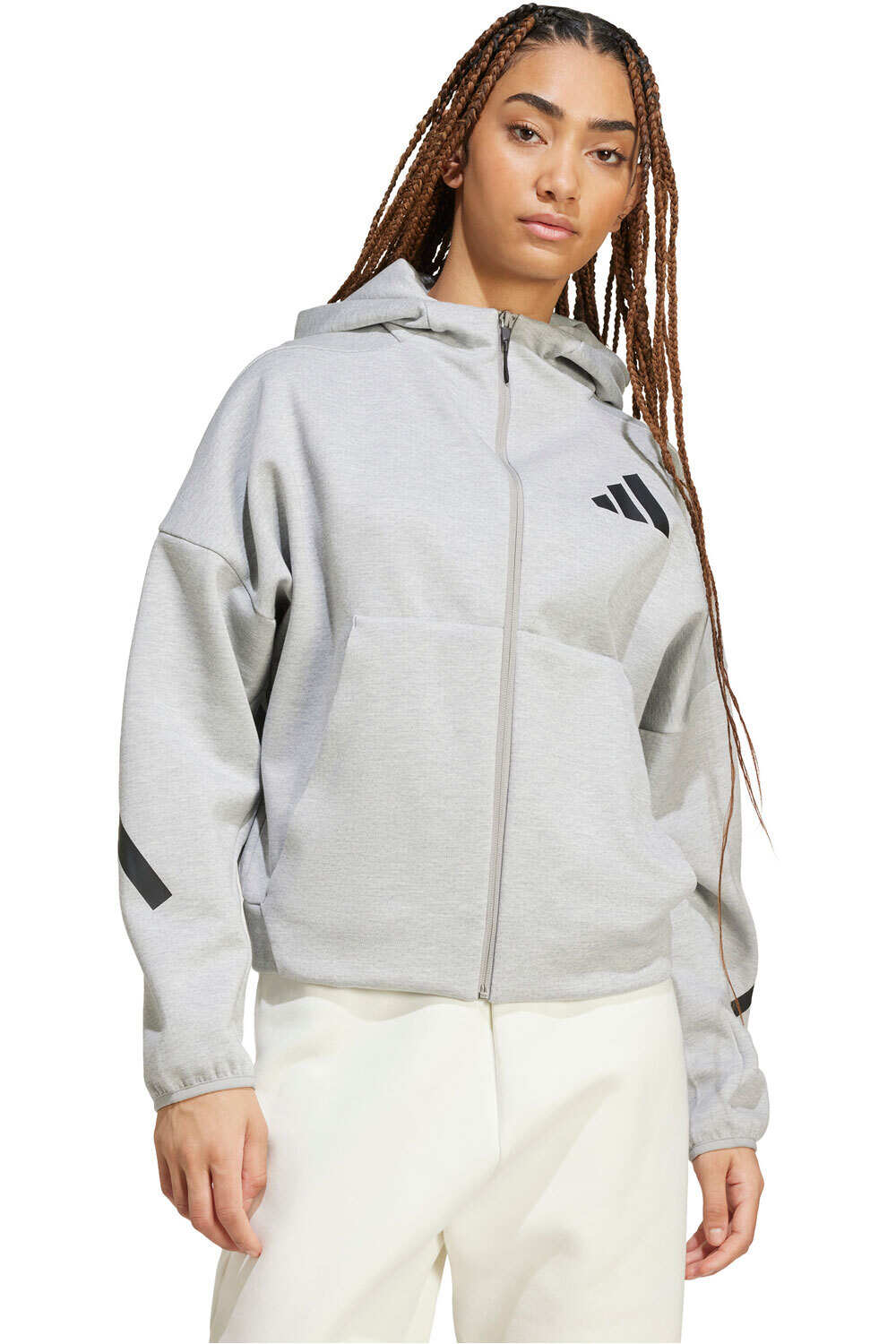 adidas sudadera mujer W Z.N.E. FZ vista frontal