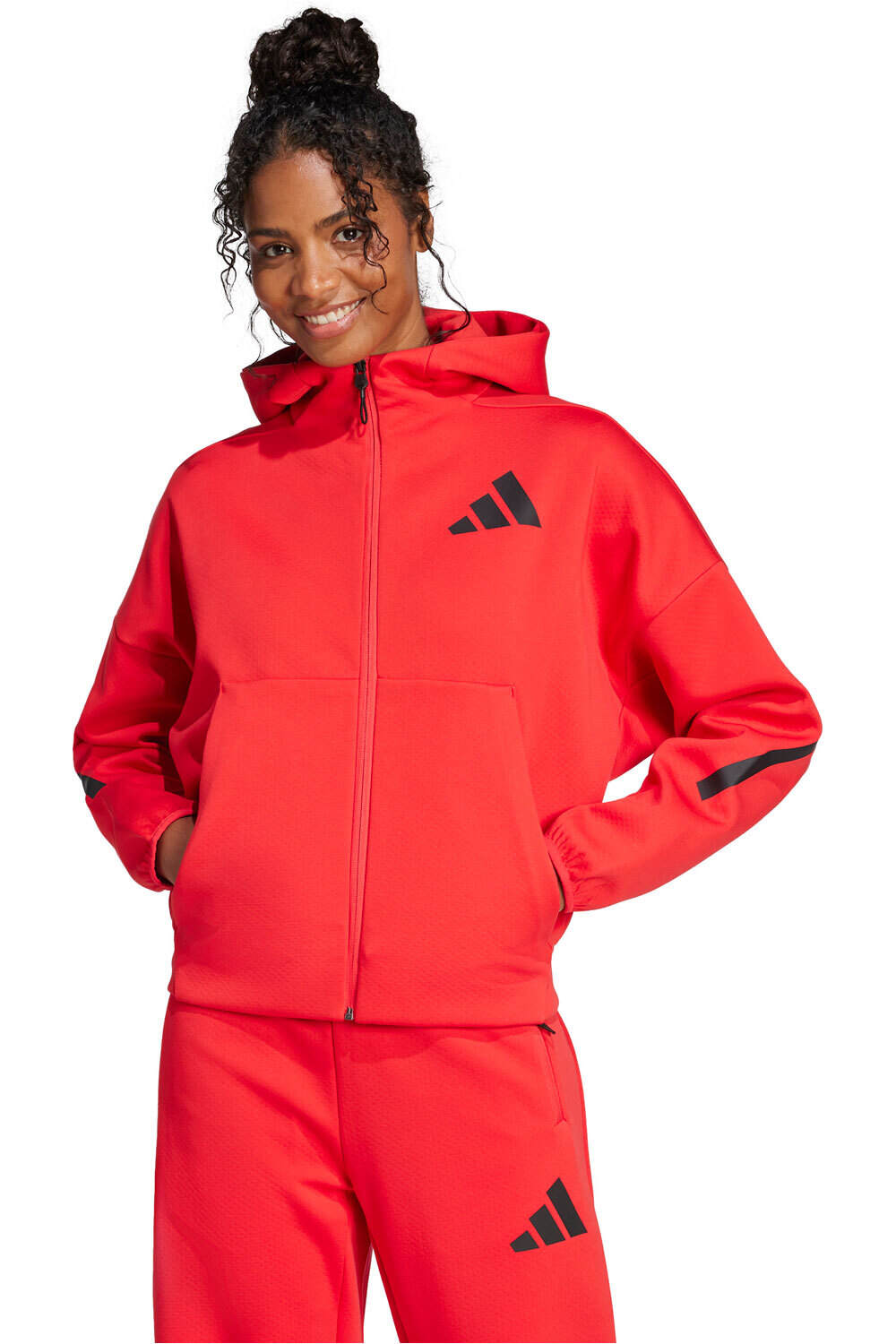 adidas sudadera mujer W Z.N.E. FZ vista frontal