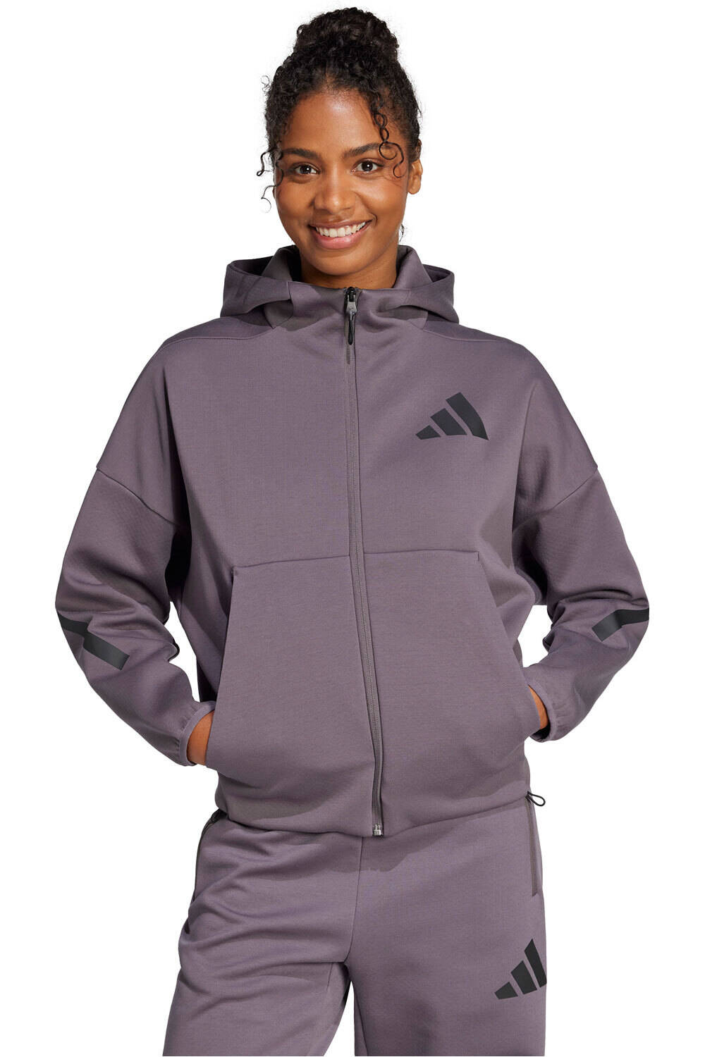 adidas sudadera mujer W Z.N.E. FZ vista frontal