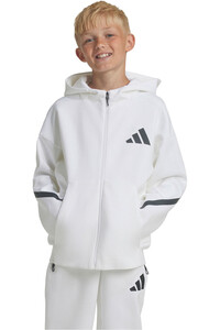 adidas sudadera niño J Z.N.E.FZ vista frontal