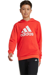 adidas sudadera niño U BL HOODIE vista frontal