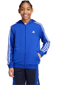 adidas sudadera niño U TR-ES 3S FZHD vista frontal