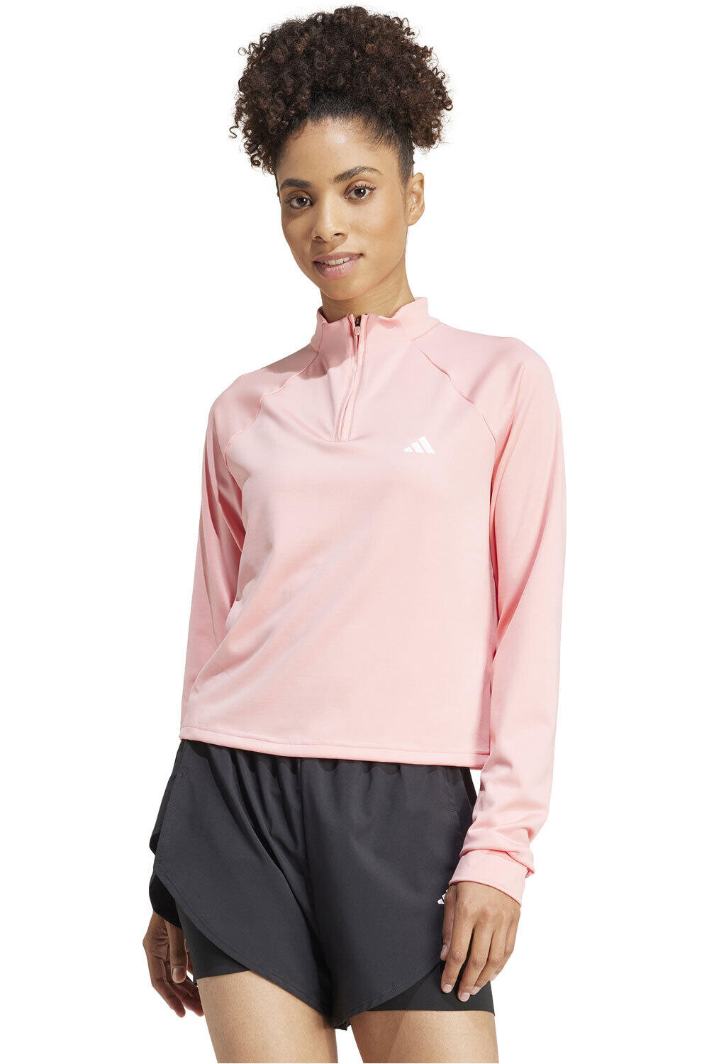 adidas sudaderas deportivas mujer TR-ES 1/4ZIP vista frontal