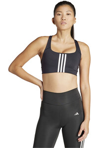 adidas sujetadores deportivos PWIM MS 3S BRA vista frontal