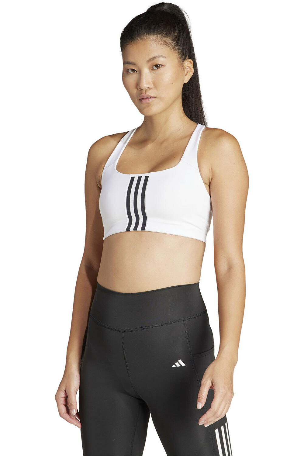 adidas sujetadores deportivos PWIM MS 3S BRA vista frontal