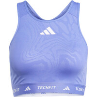 TECHFIT MEDIUM SUPPORT HIGH NECK PRINT