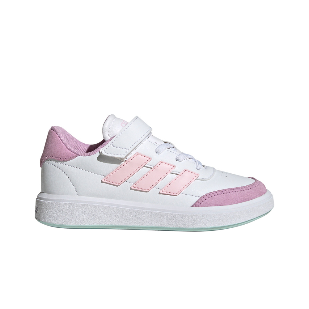 adidas zapatilla moda niño COURTBLOCK EL C lateral exterior