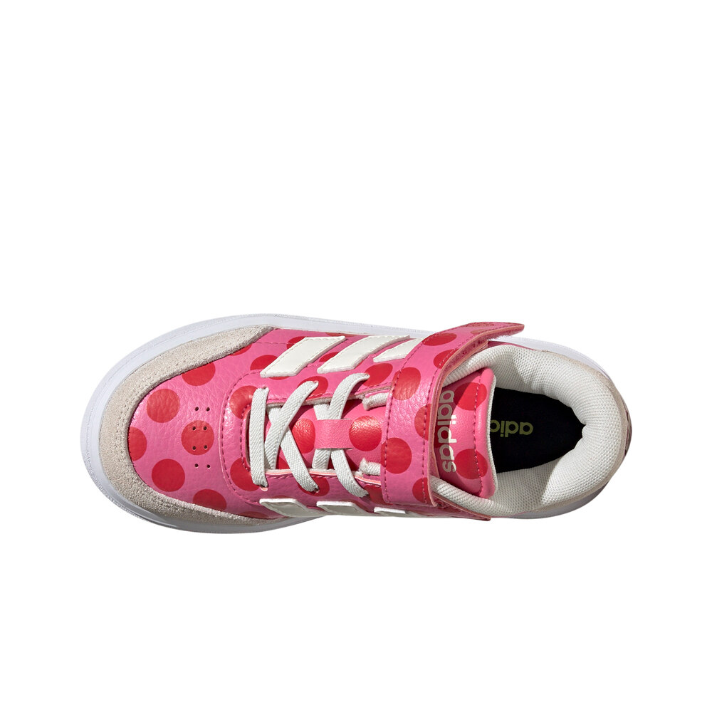 adidas zapatilla moda niño COURTBLOCK MINNIE EL C vista superior