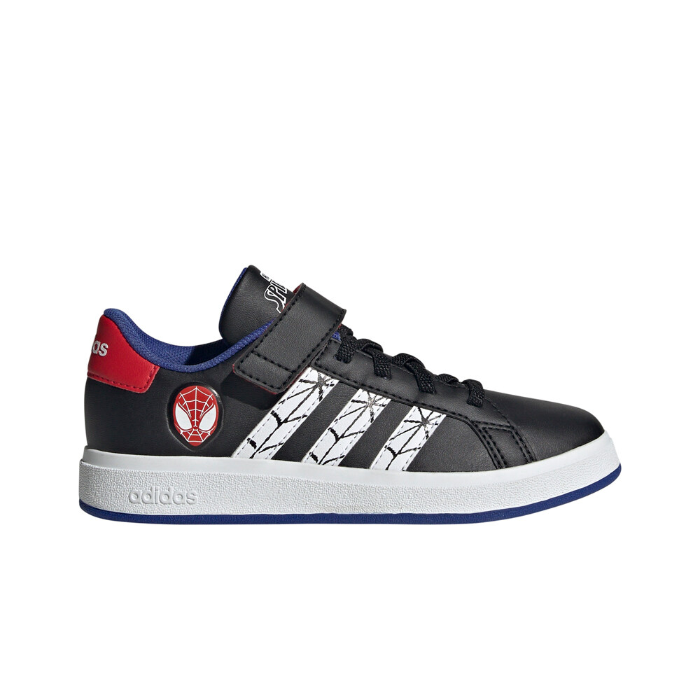 adidas zapatilla moda niño GRAND COURT SPIDER-MAN EL K lateral exterior