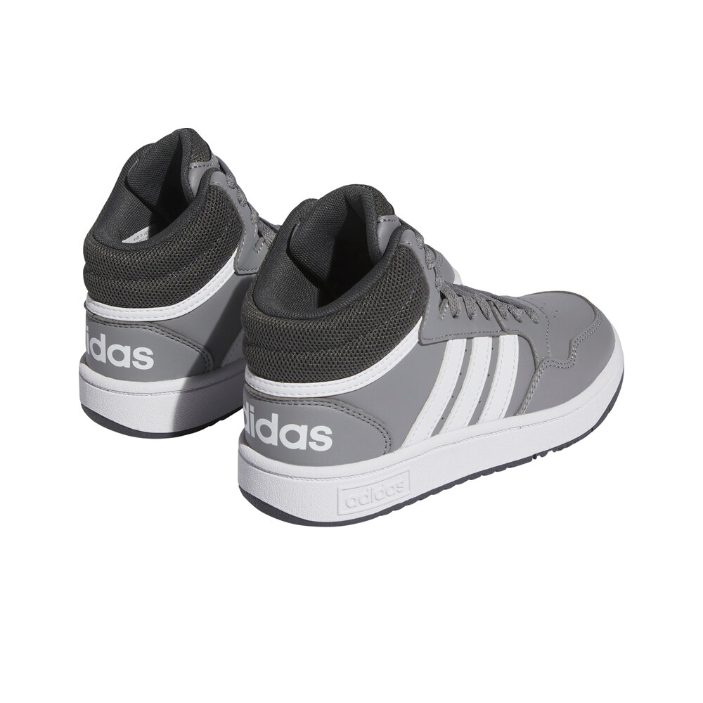 adidas zapatilla moda niño HOOPS 3.0 MID K vista trasera