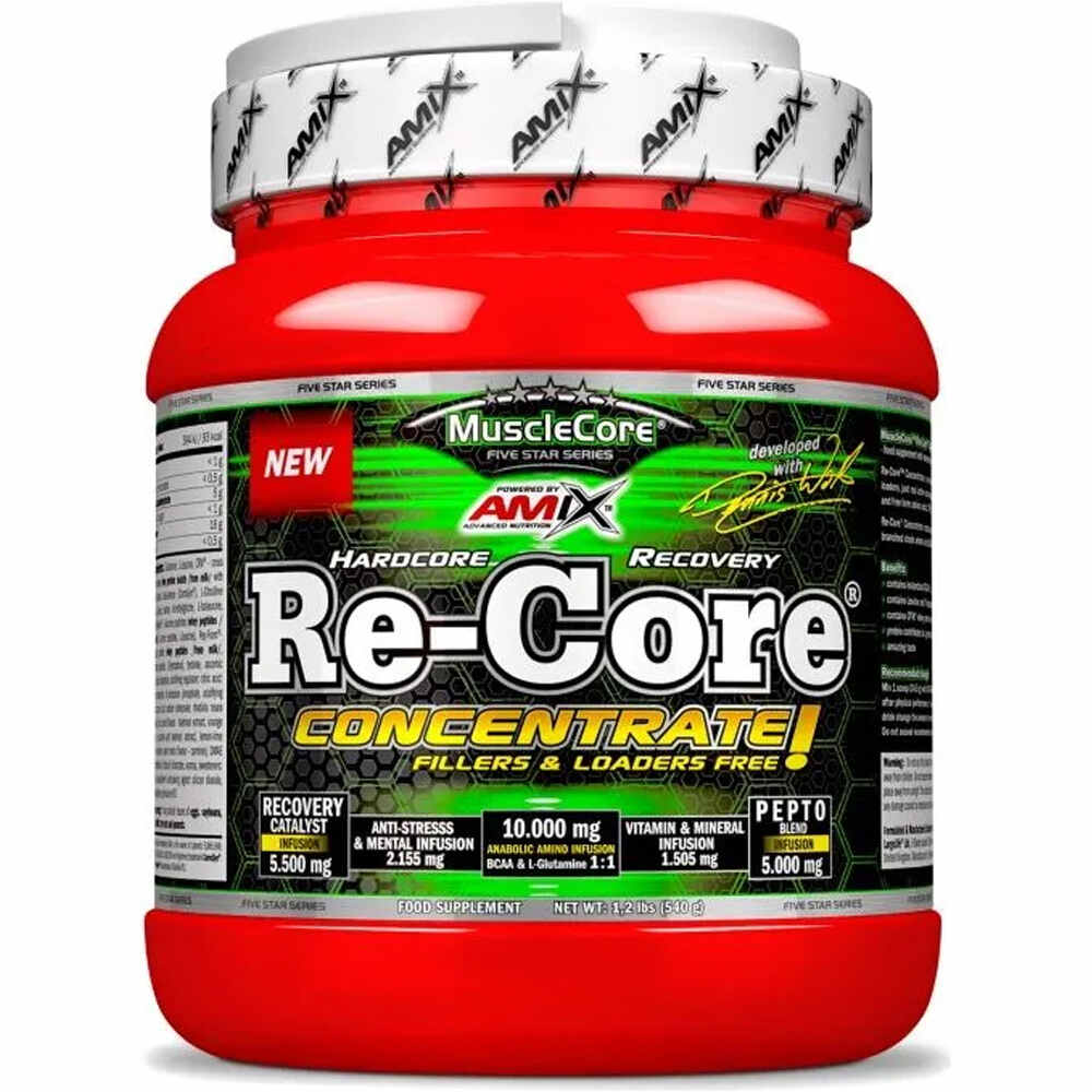 Amix Musclecore Aminoacidos RE-CORE CONCENTRATE 540 GR Fruit Punch vista frontal