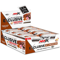 Amix Nutrition barritas energéticas EXCLUSIVE PROTEIN BAR 12*85 GR Doble-cho vista frontal