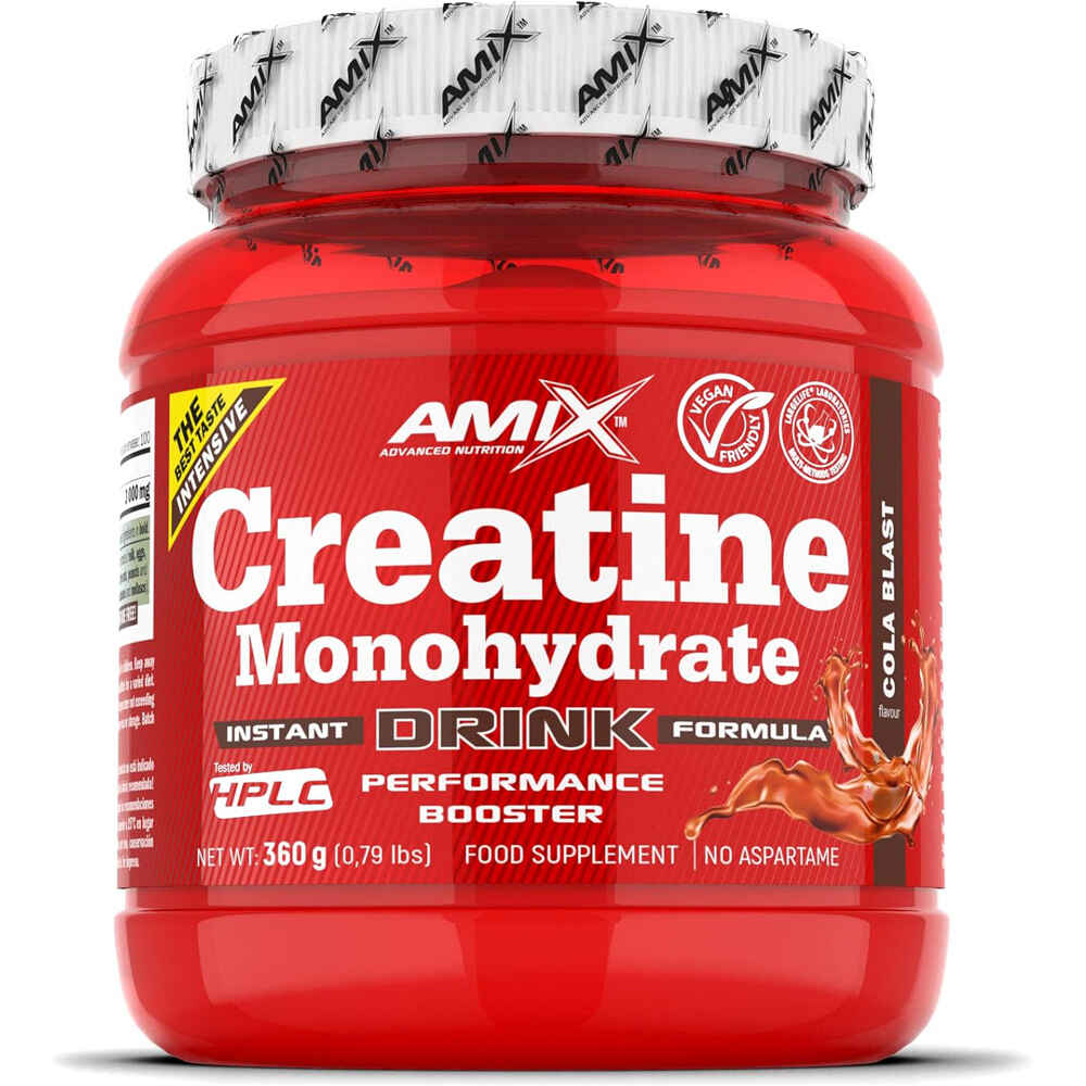 Amix Nutrition Creatinas CREATINE MONOHYDRATE DRINK 360 GR Cola vista frontal