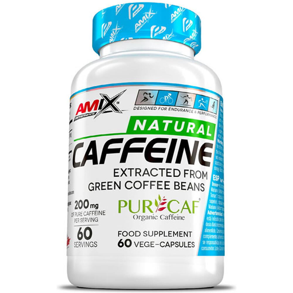 Amix Performance complementos nutricionales PERFORMANCE NATURAL CAFFEINE PURCAF 60 C vista frontal