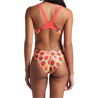 Arena bañador natación mujer BAADOR ARENA STRAWBERRY SWIMSUIT SWIM TECH BACK vista trasera