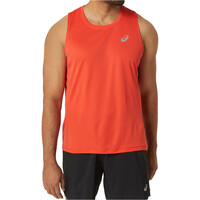 Asics camiseta entrenamiento tirantes hombre CORE SINGLET vista frontal