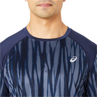 Asics camiseta técnica manga corta hombre ROAD ALL OVER PRINT SS TOP 03