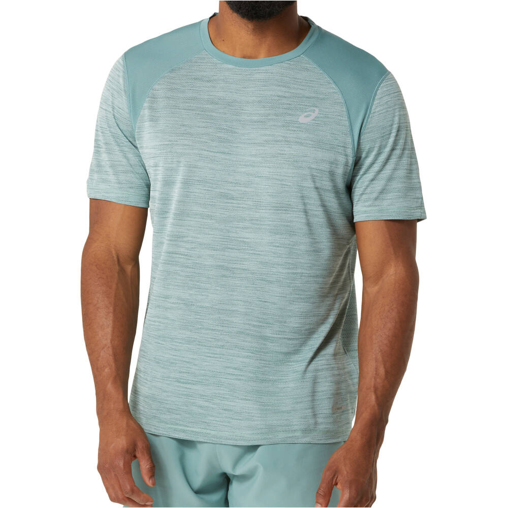 Asics camiseta técnica manga corta hombre ROAD SS TOP vista frontal