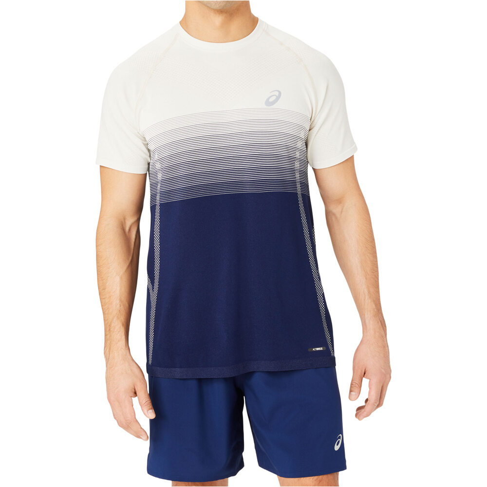 Asics camiseta técnica manga corta hombre SEAMLESS SS TOP vista frontal