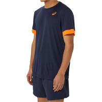 Asics camiseta tenis manga corta hombre MEN COURT SS TOP MNNA vista detalle