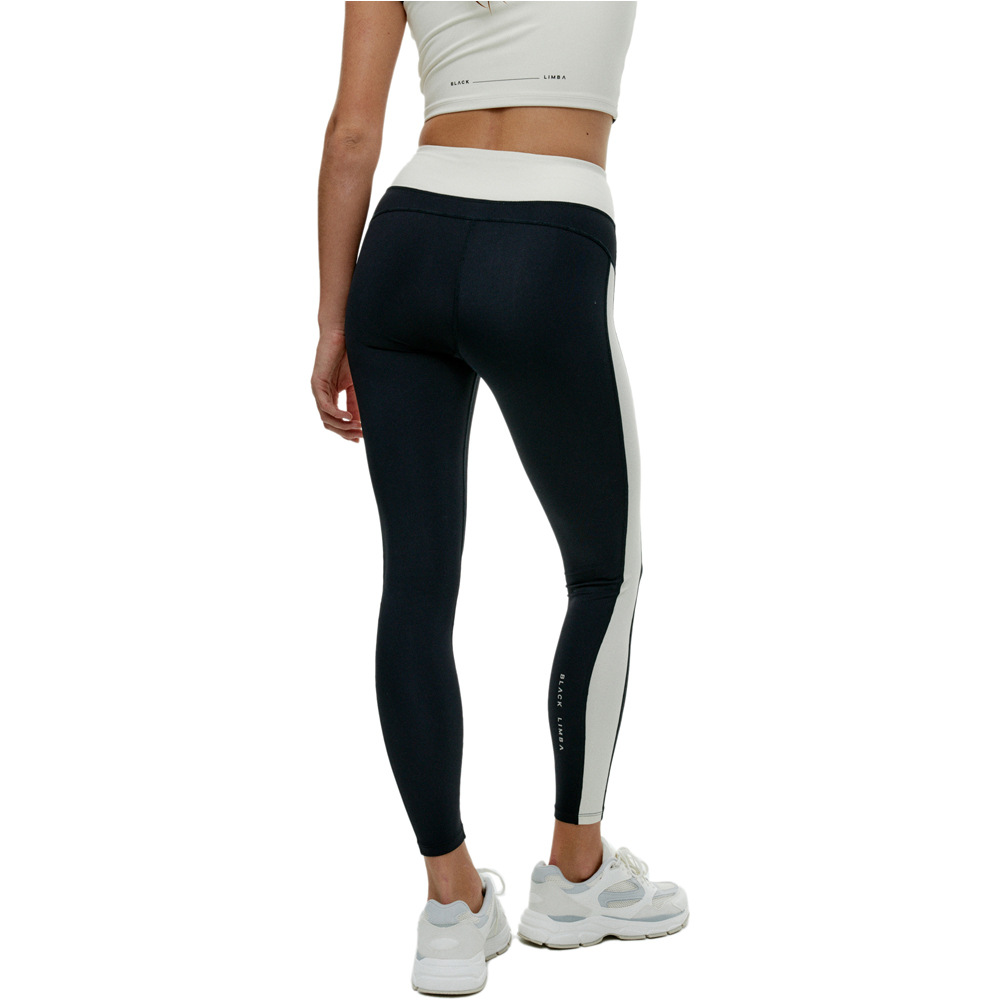 Black Limba pantalones y mallas largas fitness mujer Shadow Line vista trasera