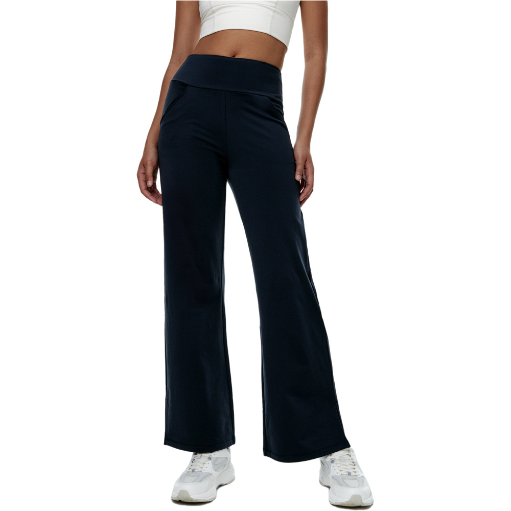 Black Limba pantalones y mallas largas fitness mujer Thermo Trek vista frontal