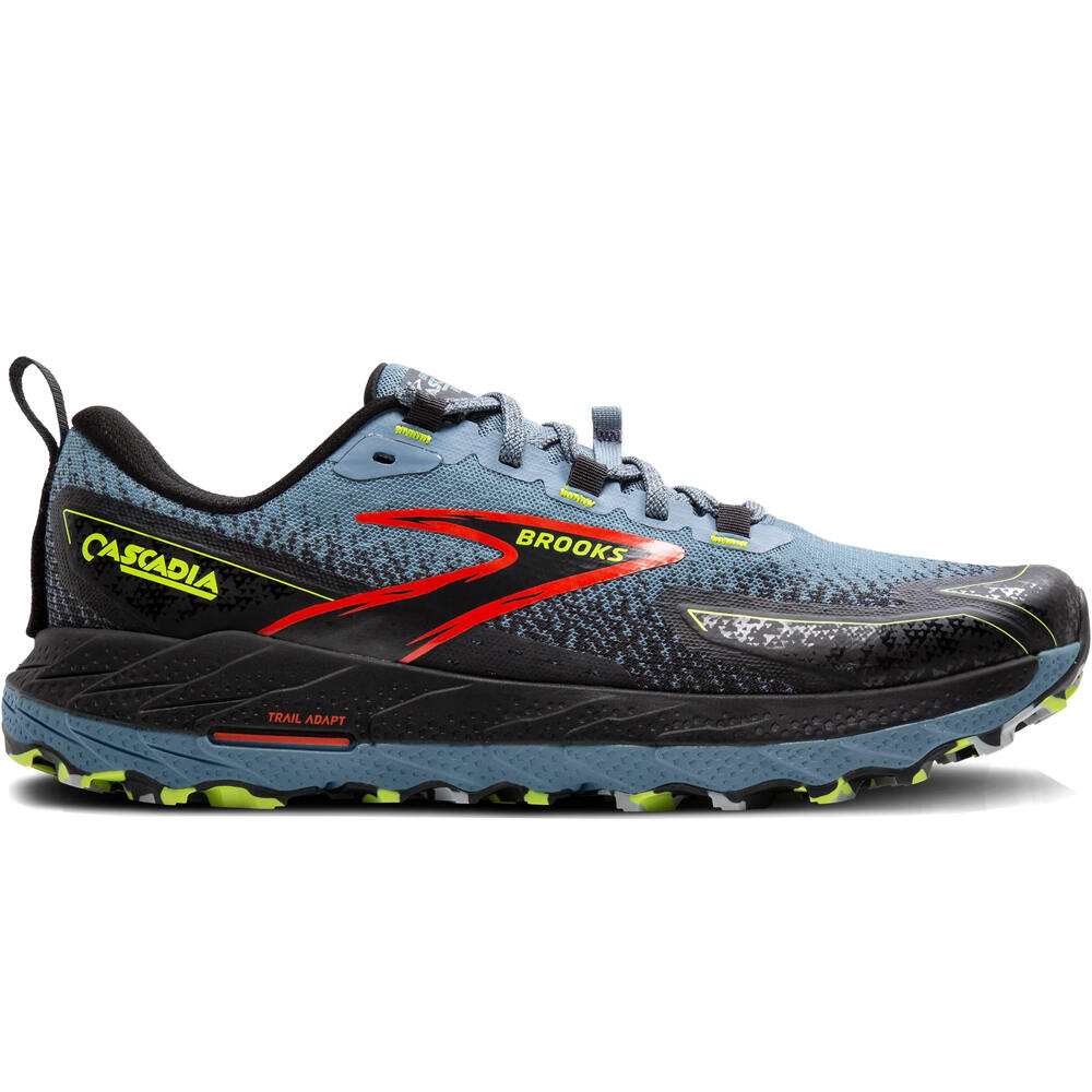 Brooks zapatillas trail hombre Cascadia 18 lateral exterior